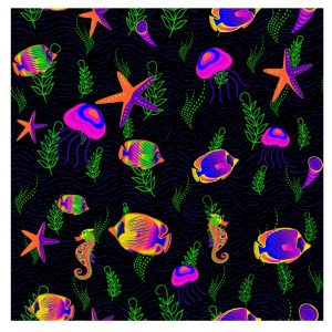 Ocean life with background